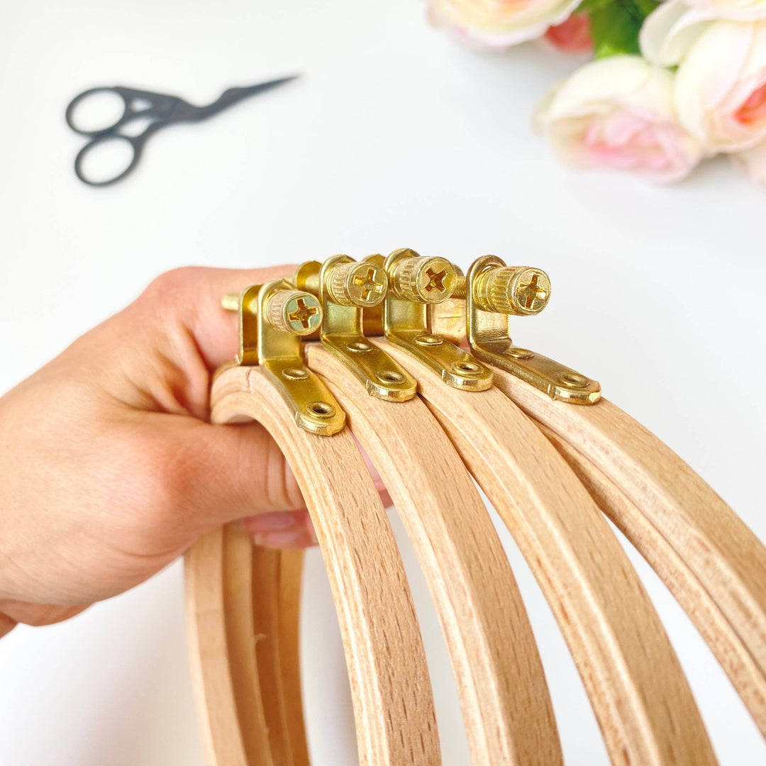 Eight22Crafts - Beechwood Embroidery Hoops, Cross Stitch Hoop Frames: 4 inch - Pisgah Needleworks