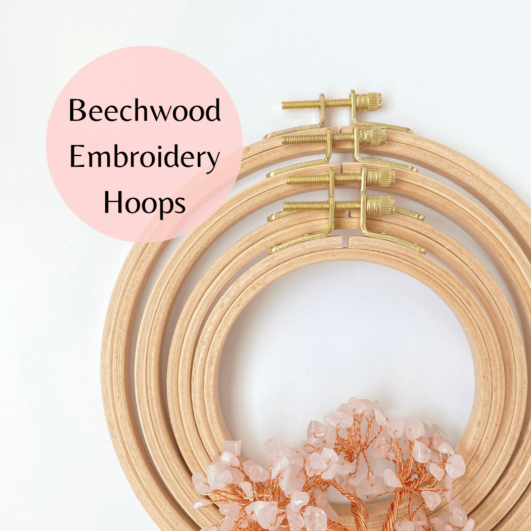 Eight22Crafts - Beechwood Embroidery Hoops, Cross Stitch Hoop Frames: 4 inch - Pisgah Needleworks