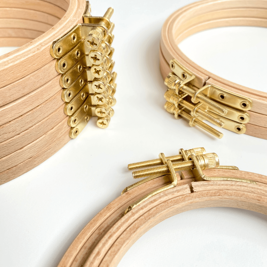 Eight22Crafts - Beechwood Embroidery Hoops, Cross Stitch Hoop Frames: 7 inch - Pisgah Needleworks