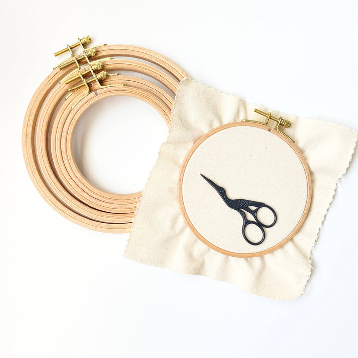 Eight22Crafts - Beechwood Embroidery Hoops,  Cross Stitch Hoop Frames: 4 inch - Pisgah Needleworks