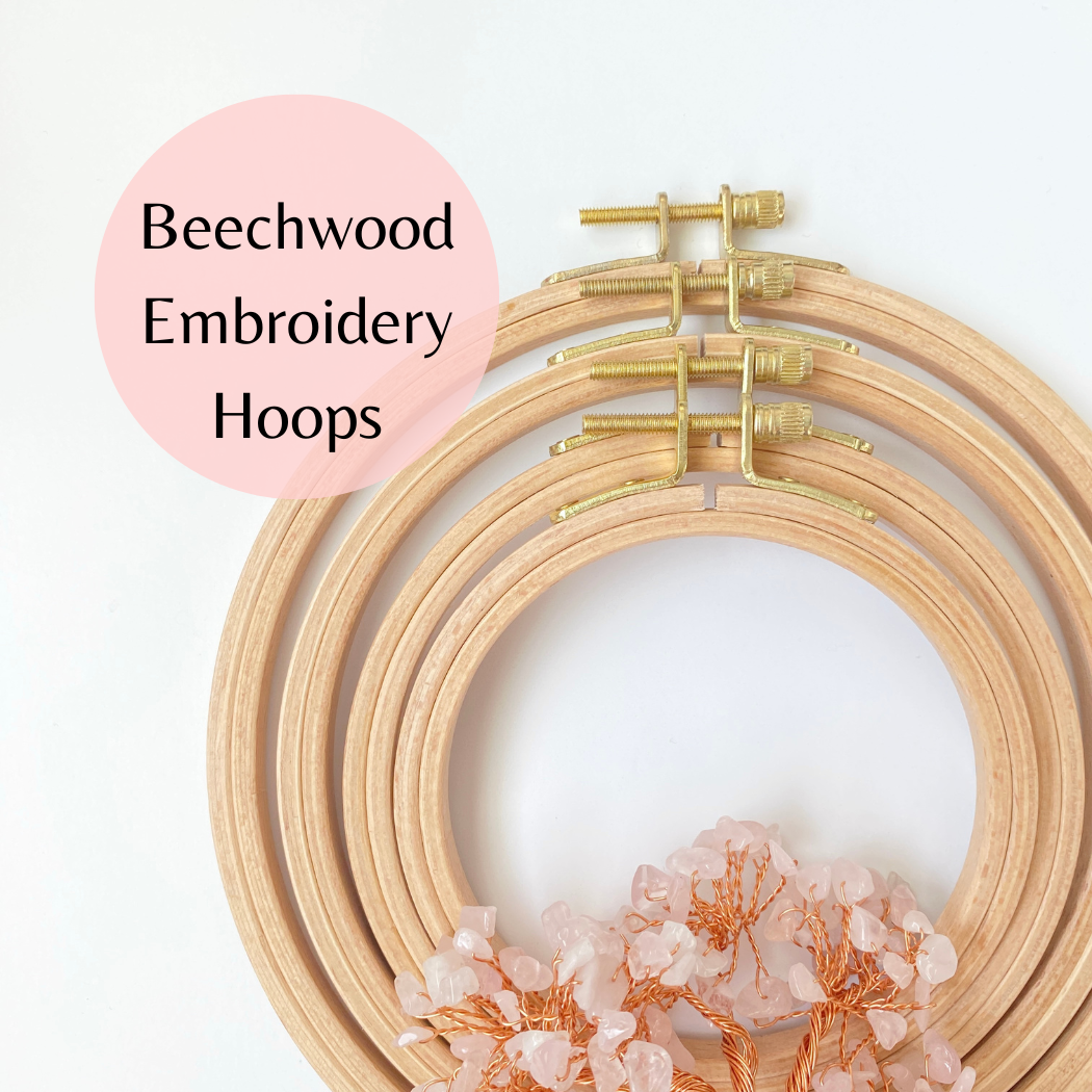 Eight22Crafts - Beechwood Embroidery Hoops,  Cross Stitch Hoop Frames: 5 inch - Pisgah Needleworks