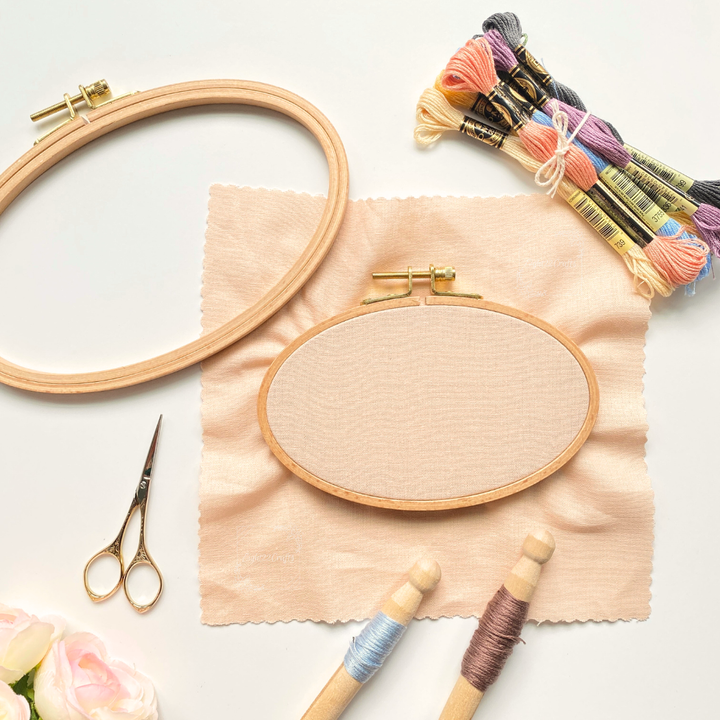 Eight22Crafts - Oval Beechwood Embroidery Hoops,  Cross Stitch Hoop Frames: 5" x 8" - Pisgah Needleworks