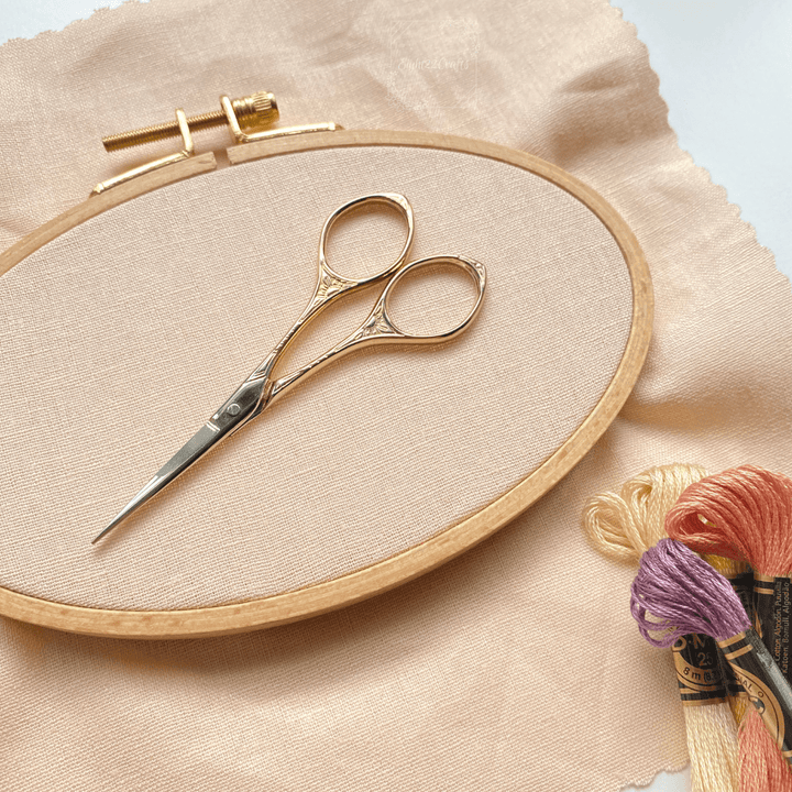 Eight22Crafts - Elegant Gold Embroidery Scissors, Small Modern Scissors - Pisgah Needleworks