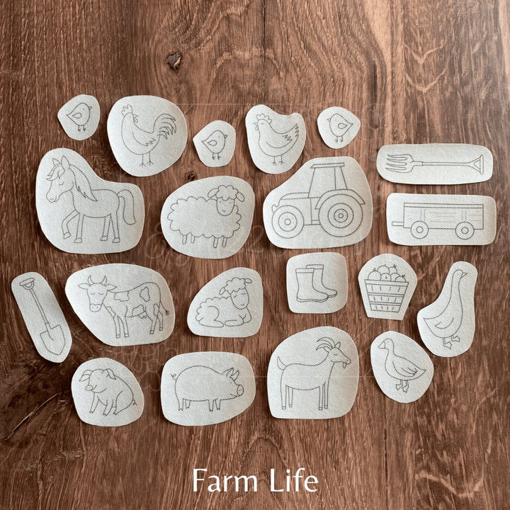 Eight22Crafts – Stick and Stitch Embroidery Designs: Farm Life (Large 6"x11") - Pisgah Needleworks