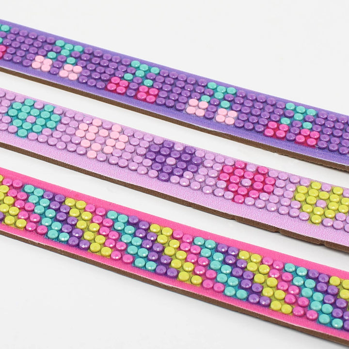 Camelot - Cherry Hearts Diamond Painting Bracelet Kit: 01 Multi