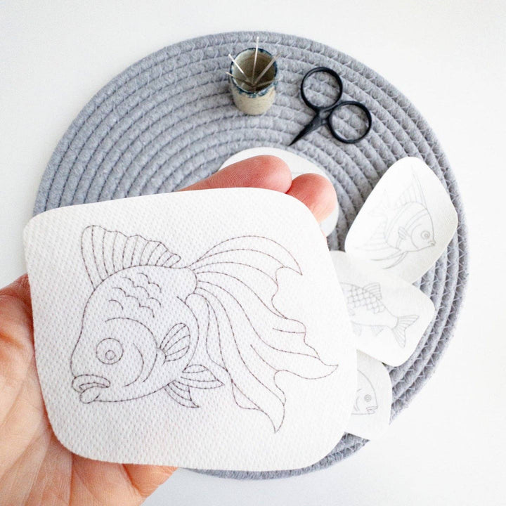 Olmsted Needlework Co. - Fish Embroidery Stick and Stitch Patterns - Pisgah Needleworks