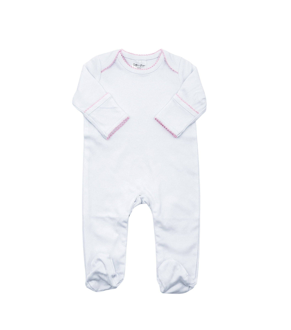 Southern Proper Blanks - Proper Footies: White w/ Pink / NB