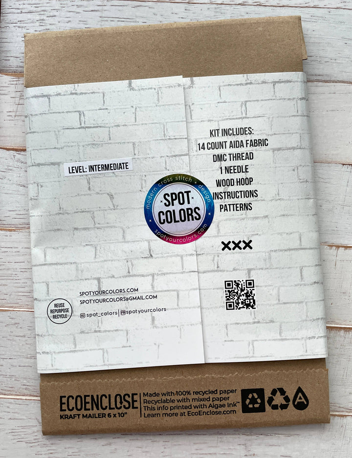Spot Colors - Thug Life Cross Stitch Kit