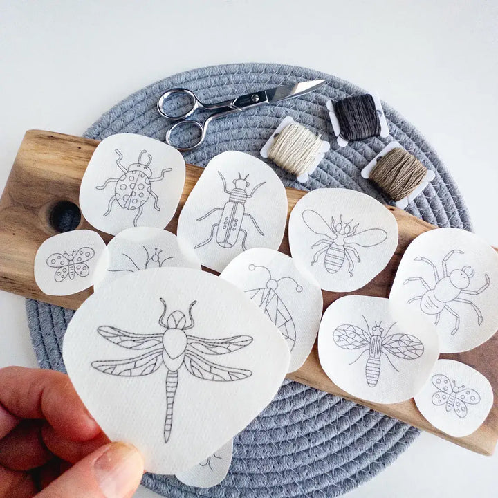 Olmsted Needlework Co. - Insect Stick and Stitch Embroidery Patterns - Pisgah Needleworks