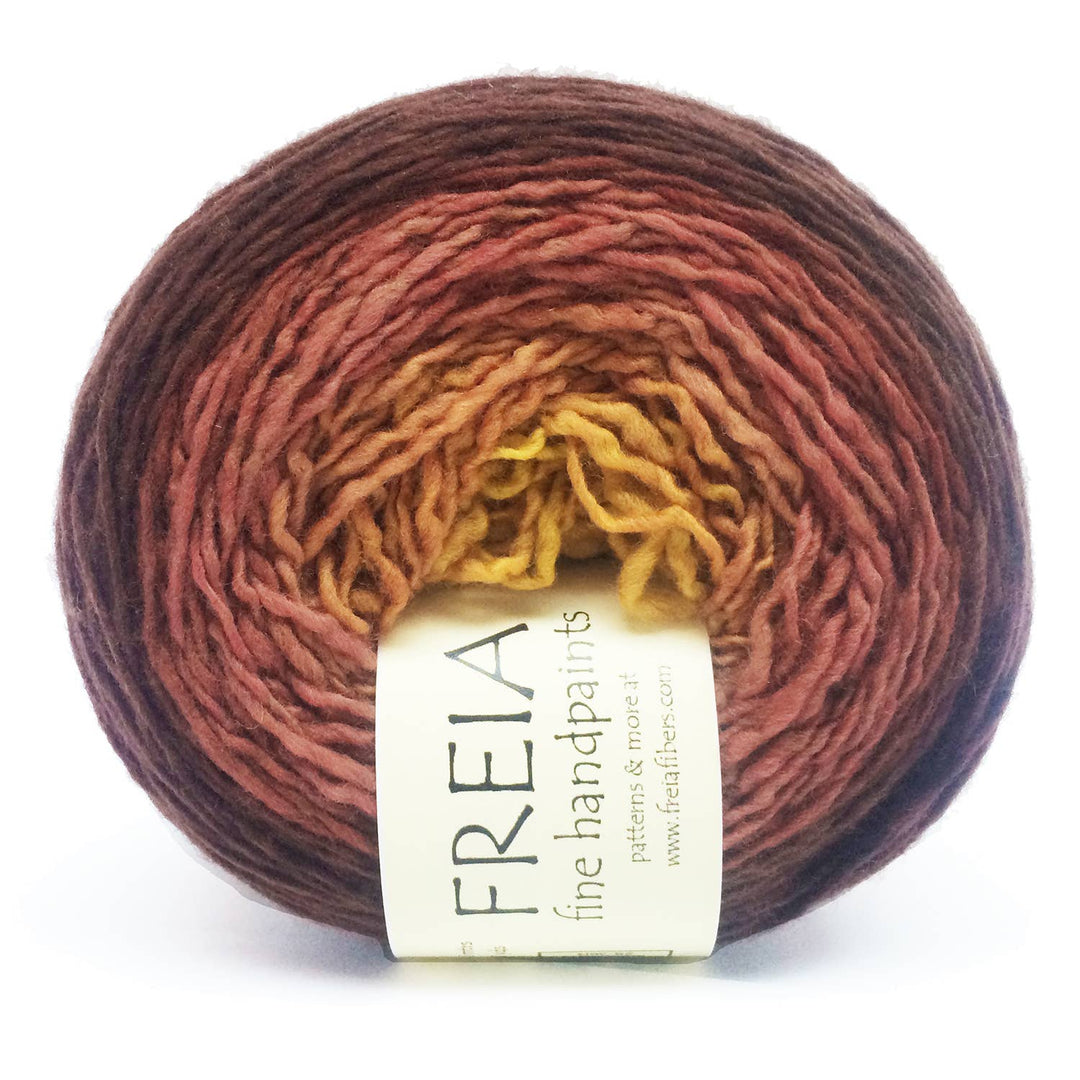 Freia Fine Handpaint Yarns - Maple Merino Fingering Shawl Ball - Pisgah Needleworks