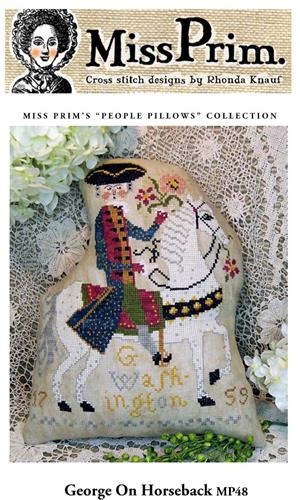 George Washington on Horseback Cross Stitch Pattern | Miss Prim Americana - Pisgah Needleworks