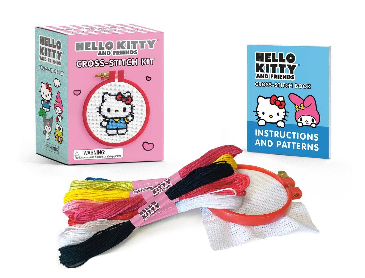 Hello Kitty & Friends Mini Cross Stitch Kit – Official Sanrio Set