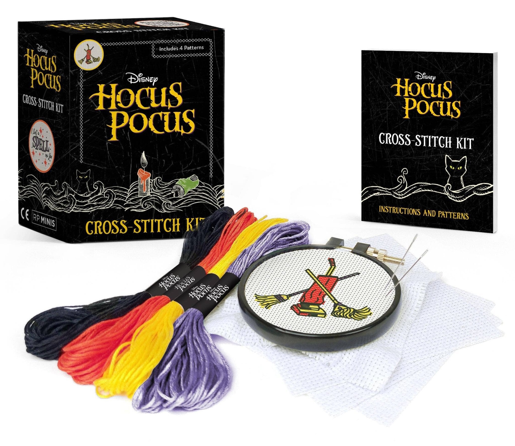 Hocus Pocus Mini Cross Stitch Kit – Official Disney Beginner Set ...
