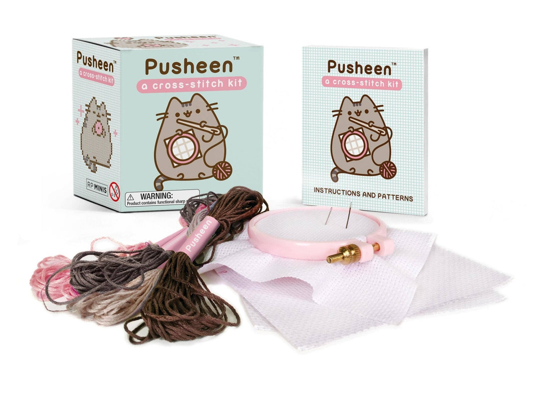 Hachette Book Group - Pusheen: A Cross - Stitch Kit - Pisgah Needleworks