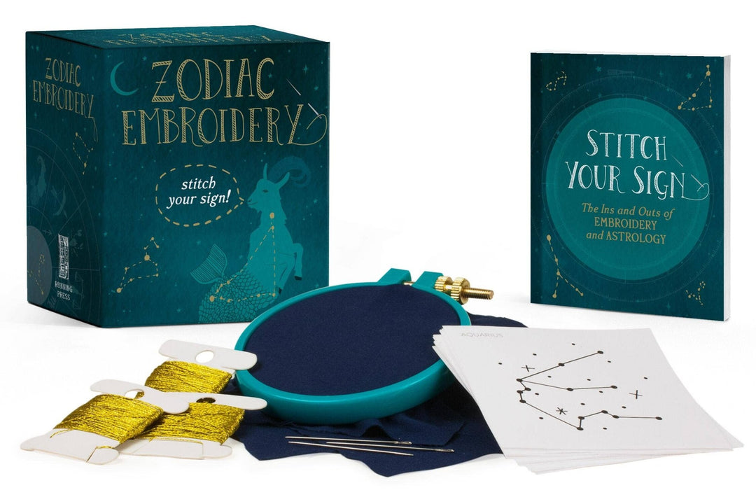 Hachette Book Group - Zodiac Embroidery: Stitch Your Sign! - Pisgah Needleworks