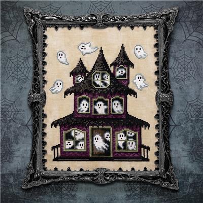Happy Haunting Cross Stitch Pattern | Lola Crow Halloween Design - Pisgah Needleworks