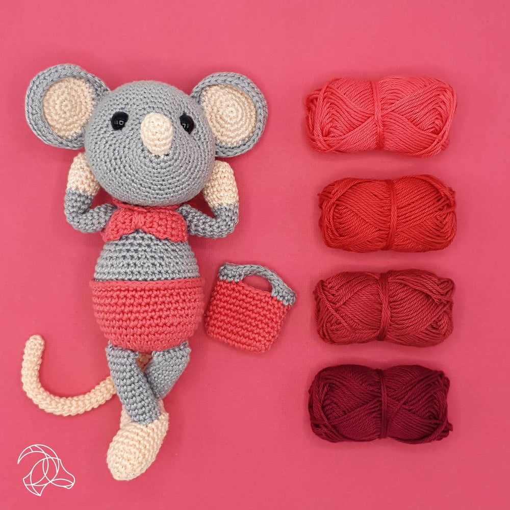 Hardicraft DIY Crochet Kit – Daisy the Mouse - Pisgah Needleworks