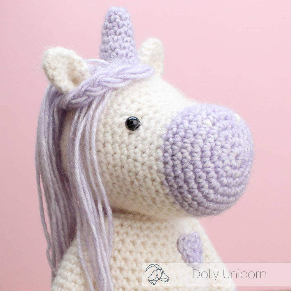 Hardicraft DIY Crochet Kit – Dolly the Unicorn - Pisgah Needleworks