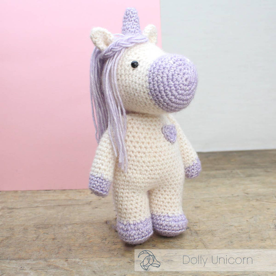 Hardicraft DIY Crochet Kit – Dolly the Unicorn - Pisgah Needleworks