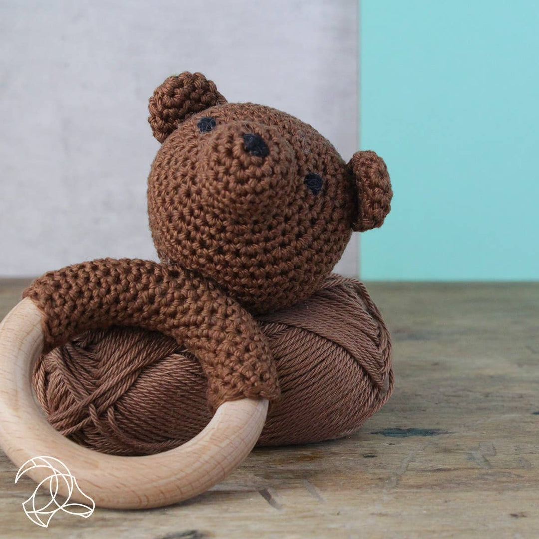 Hardicraft DIY Crochet Kit – Rattle Bear - Pisgah Needleworks