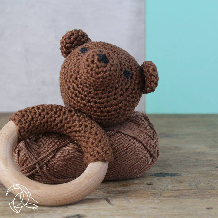 Hardicraft DIY Crochet Kit – Rattle Bear - Pisgah Needleworks