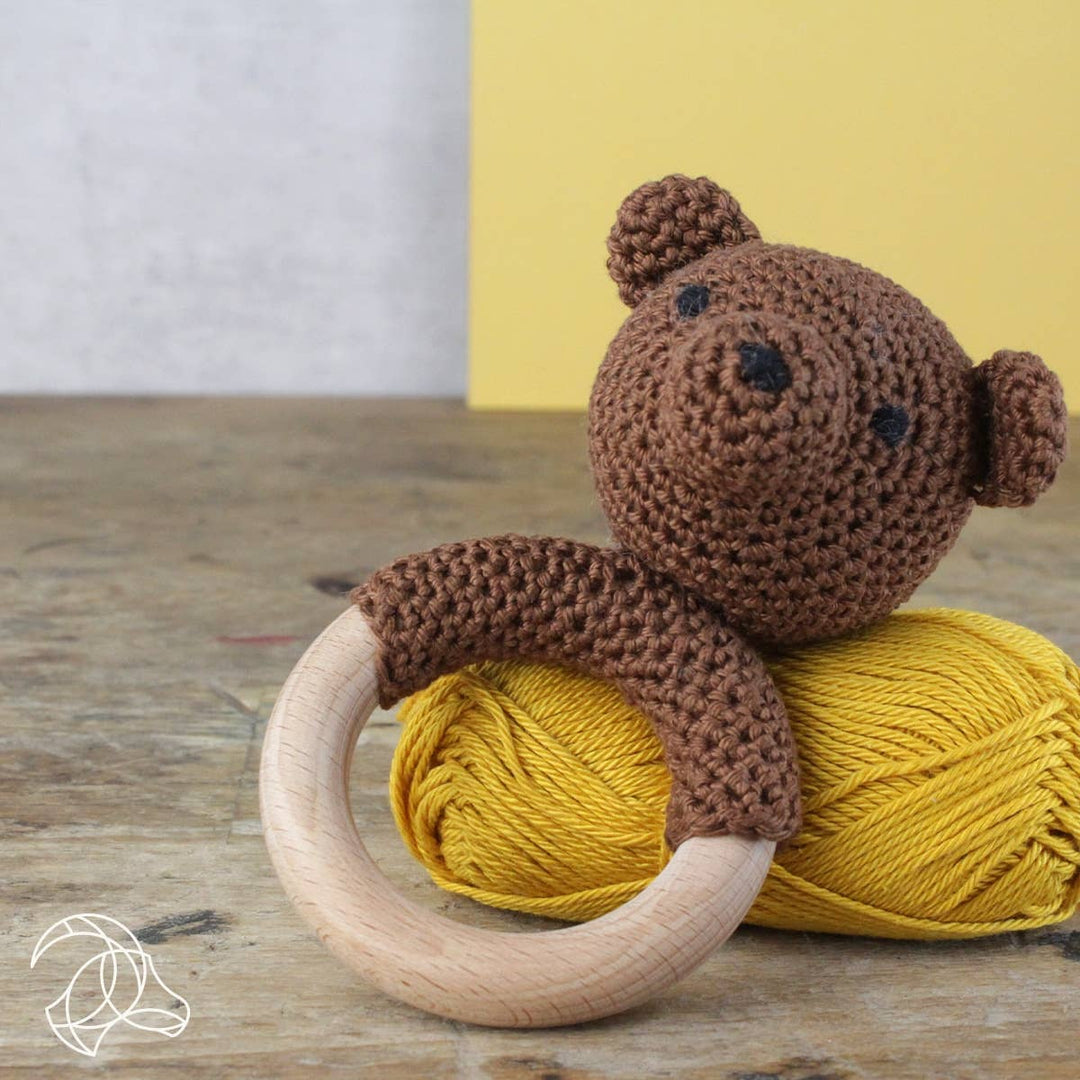Hardicraft DIY Crochet Kit – Rattle Bear - Pisgah Needleworks
