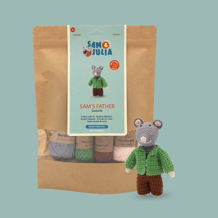 Hardicraft DIY Crochet Kit - Sam's Father Mouse - Pisgah Needleworks