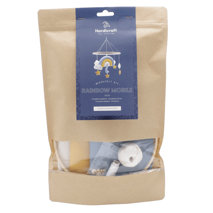 Hardicraft DIY Felt Kit – Rainbow Mobile (Blue) - Pisgah Needleworks