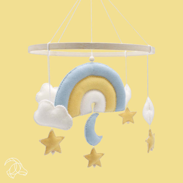 Hardicraft DIY Felt Kit – Rainbow Mobile (Blue) - Pisgah Needleworks