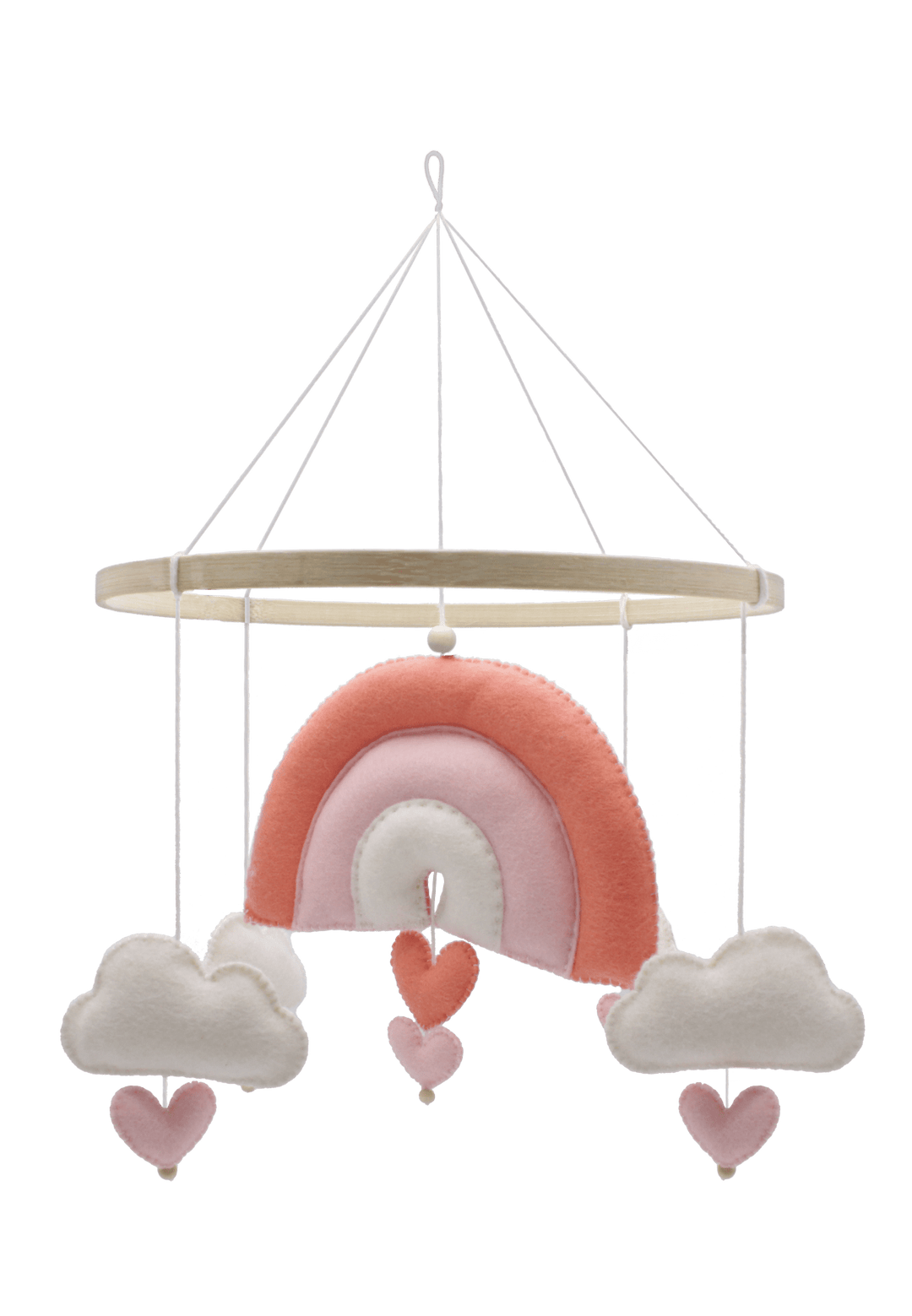 Hardicraft DIY Felt Kit – Rainbow Mobile (Pink) - Pisgah Needleworks