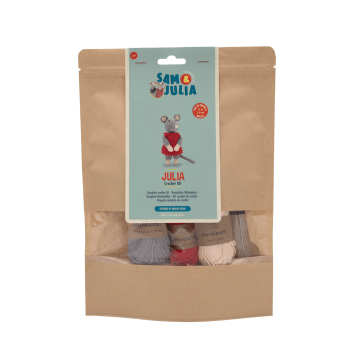 Hardicraft Julia Mouse DIY Crochet Kit - Pisgah Needleworks