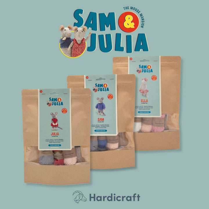 Hardicraft Julia Mouse DIY Crochet Kit - Pisgah Needleworks