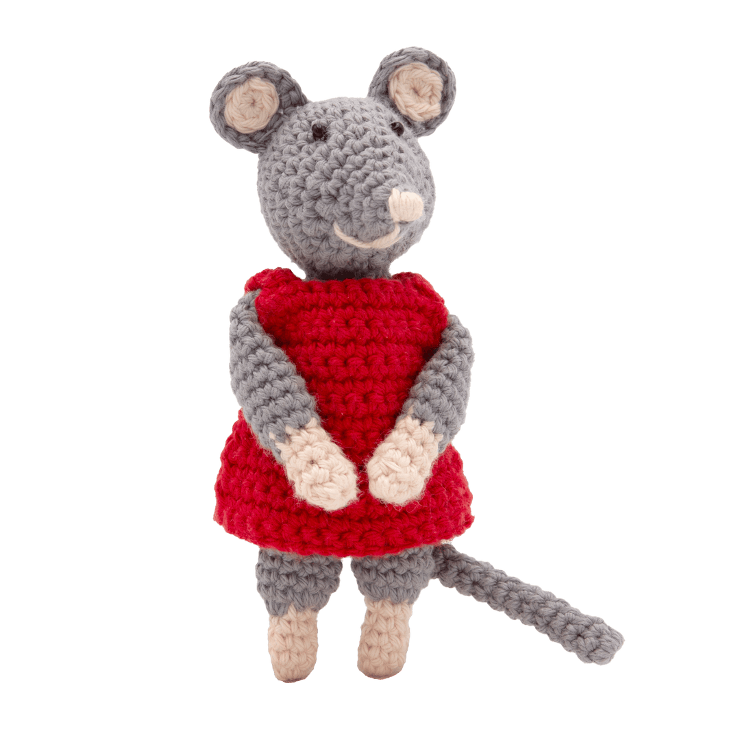 Hardicraft Julia Mouse DIY Crochet Kit - Pisgah Needleworks