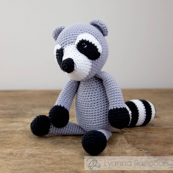 Hardicraft Lyanna Raccoon DIY Crochet Kit - Pisgah Needleworks