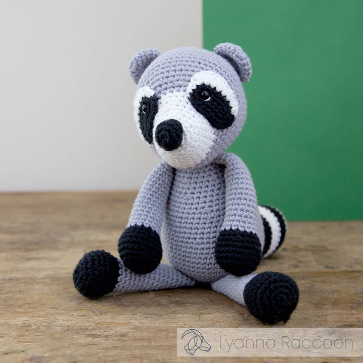Hardicraft Lyanna Raccoon DIY Crochet Kit - Pisgah Needleworks