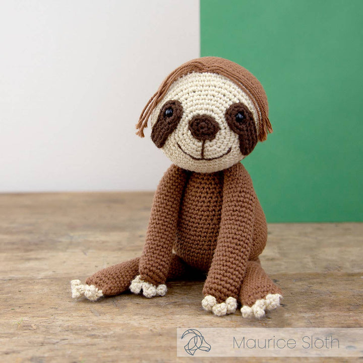 Hardicraft Maurice Sloth DIY Crochet Kit - Pisgah Needleworks