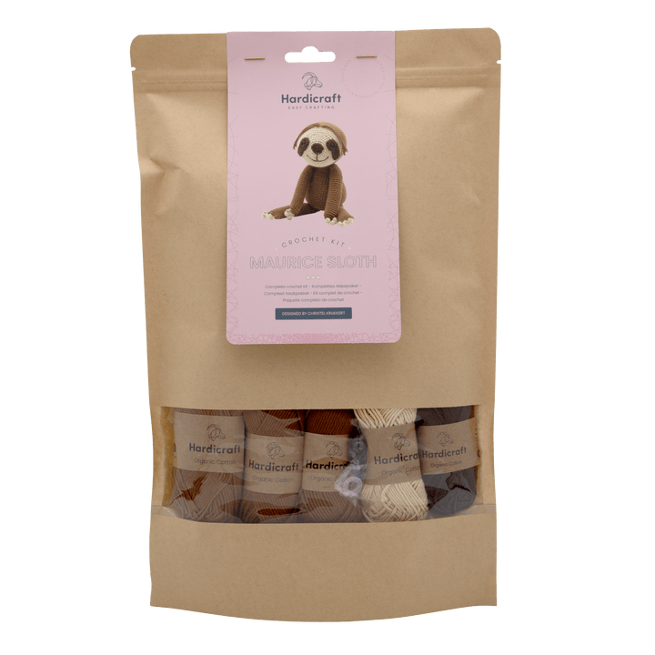 Hardicraft Maurice Sloth DIY Crochet Kit - Pisgah Needleworks