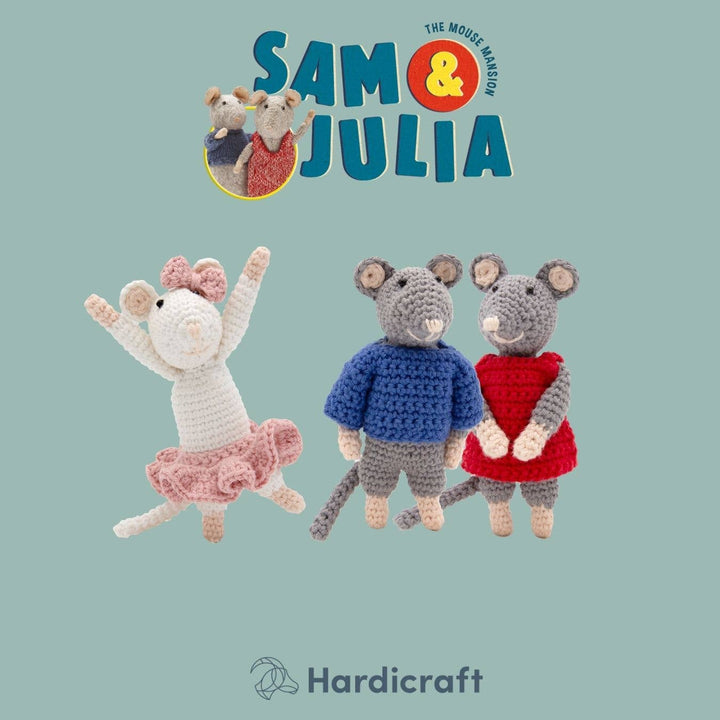 Hardicraft Sam Mouse DIY Crochet Kit - Pisgah Needleworks