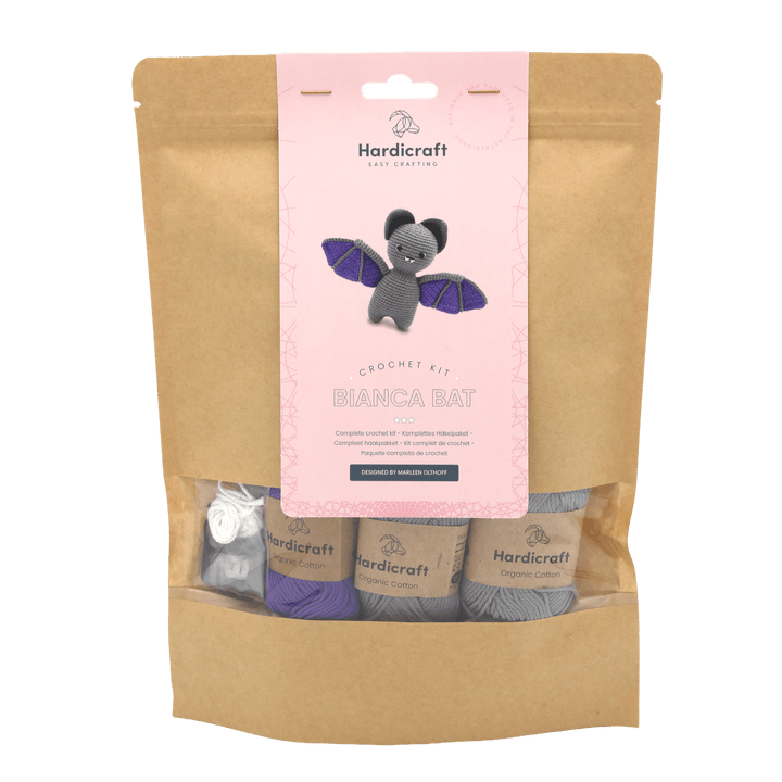 Hardicraft USA - DIY Crochet Kit - Bianca Bat - Pisgah Needleworks