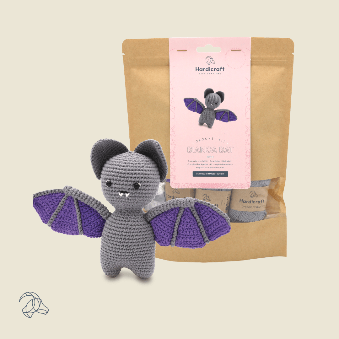 Hardicraft USA - DIY Crochet Kit - Bianca Bat - Pisgah Needleworks
