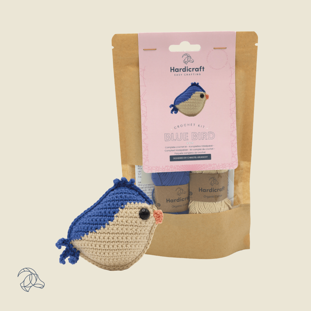 Hardicraft USA - DIY Crochet Kit - Blue Bird - Pisgah Needleworks