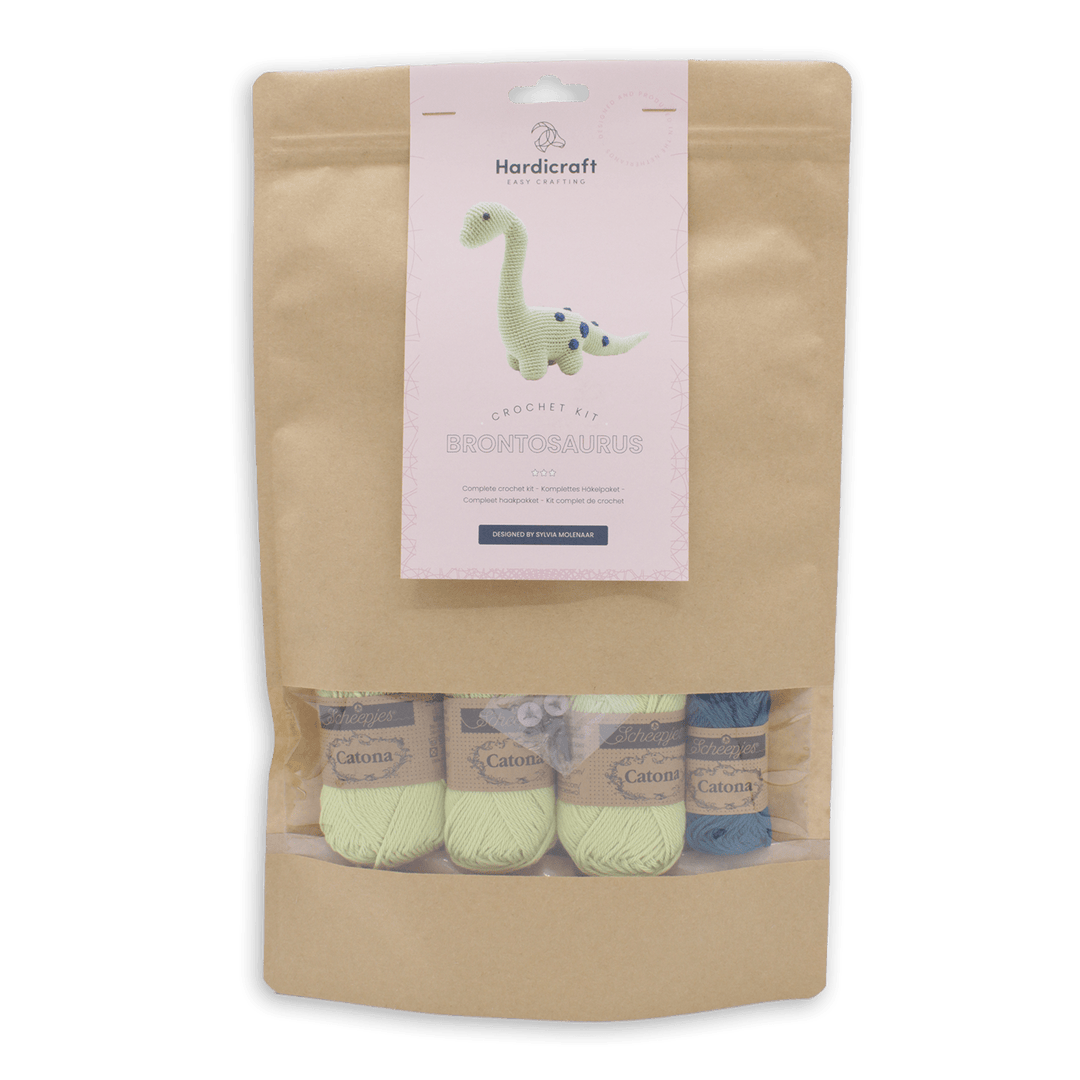 Hardicraft USA DIY Crochet Kit – Brontosaurus - Pisgah Needleworks