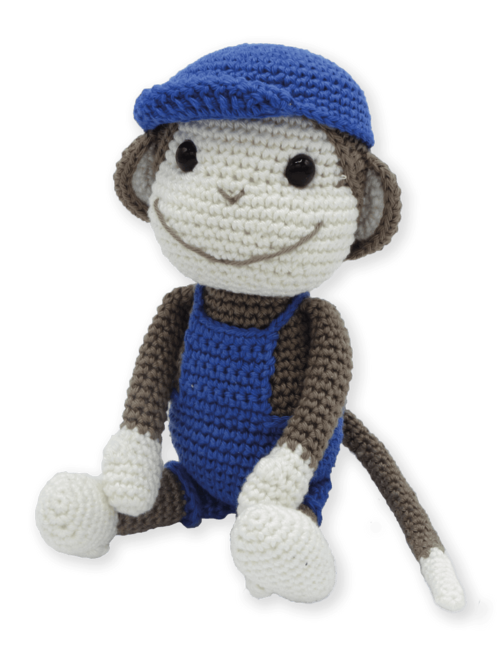 Hardicraft USA - DIY Crochet Kit - Bryan Monkey - Pisgah Needleworks