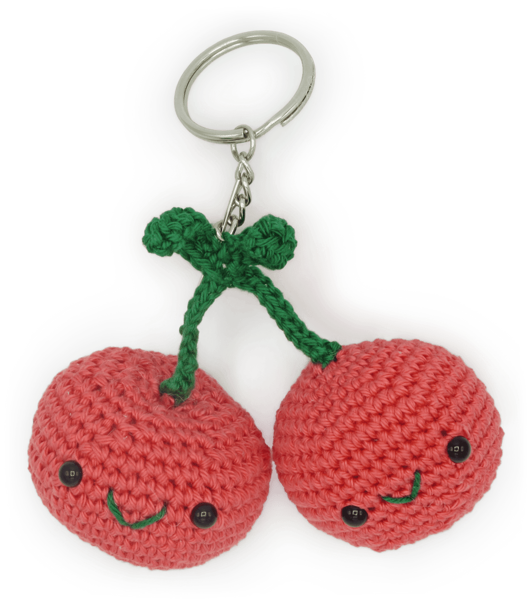 Hardicraft USA - DIY Crochet Kit - Cherries Bag Charm - Pisgah Needleworks