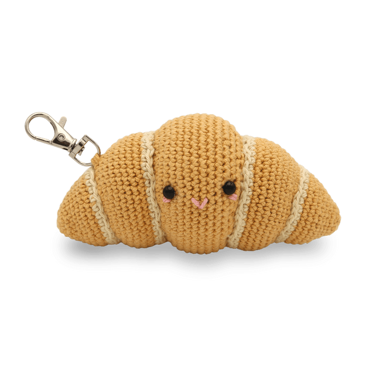 Hardicraft USA - DIY Crochet Kit - Croissant Bag Charm - Pisgah Needleworks