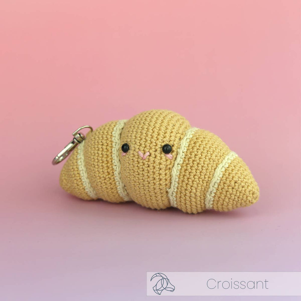 Hardicraft USA - DIY Crochet Kit - Croissant Bag Charm - Pisgah Needleworks