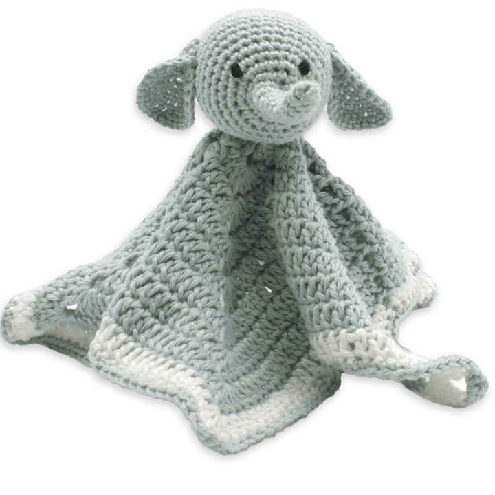 Hardicraft USA DIY Crochet Kit – Elephant Cuddle Cloth - Pisgah Needleworks
