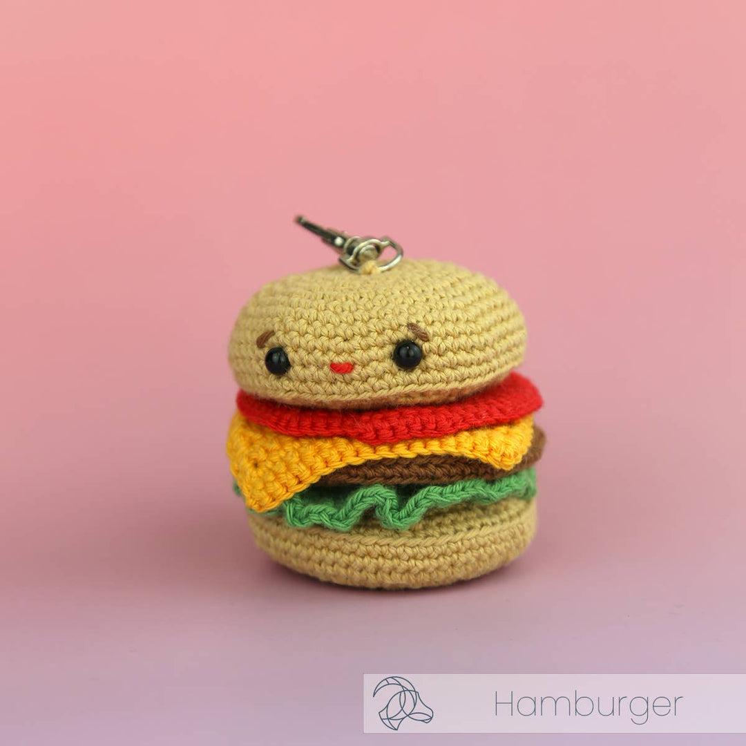 Hardicraft USA - DIY Crochet Kit - Hamburger Bag Charm - Pisgah Needleworks