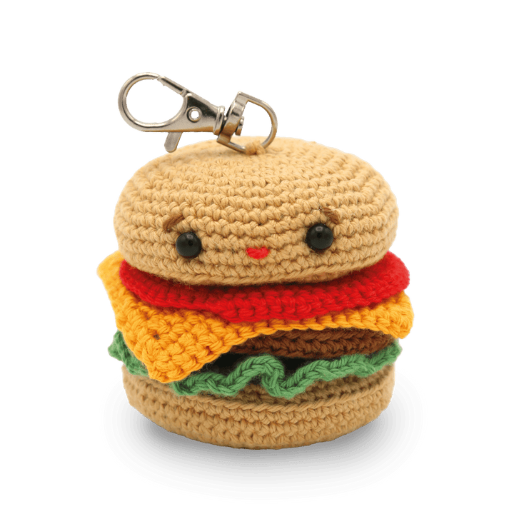 Hardicraft USA - DIY Crochet Kit - Hamburger Bag Charm - Pisgah Needleworks