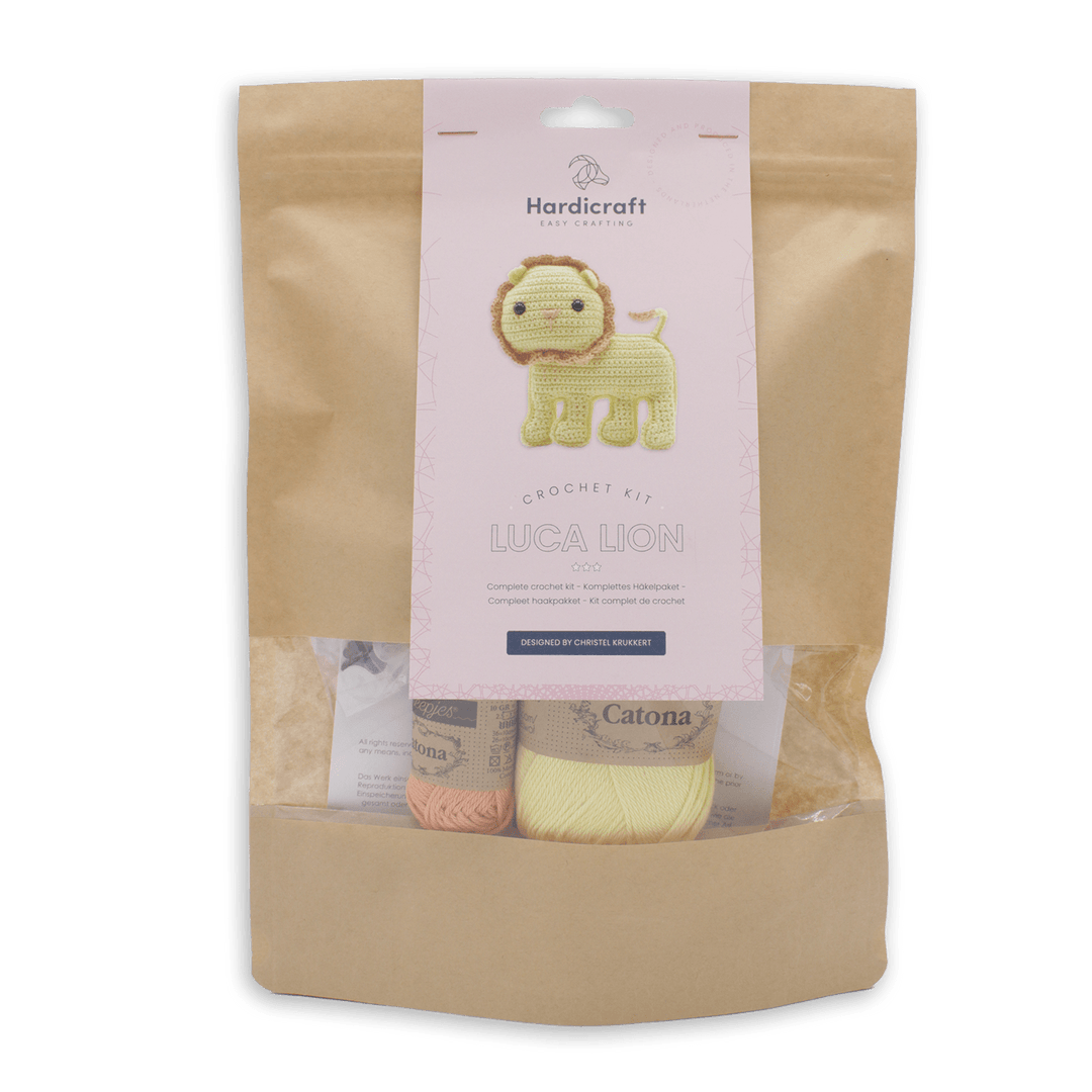 Hardicraft USA - DIY Crochet Kit - Luca Lion - Pisgah Needleworks
